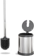 ToiletTree Products Toilet Brush with Lid, Sleek Toilet Bowl Brush and Holder Set