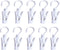 Super Strong Swivel Hanging Hooks, Laundry & Curtain Clips, Beach Towel Clips, 4.3-inch, White (10-pack)