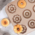Beasea Donut Baking Pans, 1 Pack Nonstick Doughnut Pans 12 Cavity, Carbon Steel Mini Donut Mold, Bagel Pan for Baking Donut Baking Tray Bagels Mold