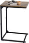 LOFTEY C Shaped End Table, Couch Side Tables That Slide Under, C