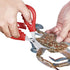 4 Pcs Multifunctional Seafood Scissors, Stainless Steel Shears for Kitchen, Red and Black