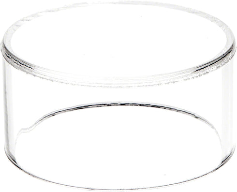 Plymor Clear Acrylic Round Cylinder Display Riser, 1.5" H x 3" D