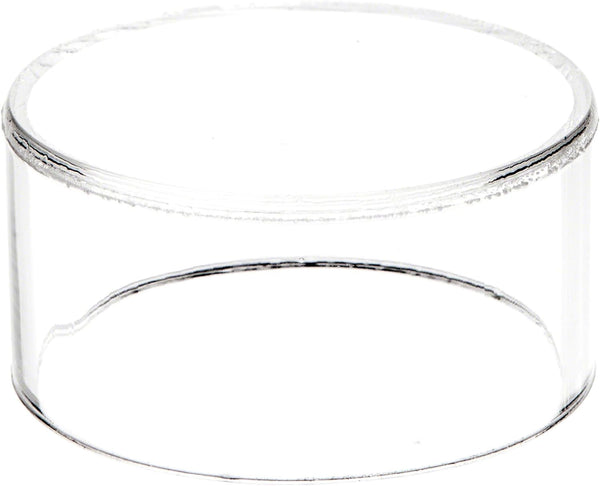 Plymor Clear Acrylic Round Cylinder Display Riser, 1.5" H x 3" D