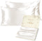 Yanibest Satin Pillowcase, Silk Pillow Cases for Hair and Skin with Zipper, Queen Set of 2 for 20"x30"