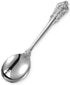 KEAWELL Gorgeous Round Soup Spoon Set of 4, 18/10 Stainless Steel, Luxury Bouillon Spoon, Dishwasher Safe