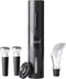 Electric Wine Opener, Automatic Bottle Corkscrew with Foil Cutter, Vacuum Stopper and Wine Aerator