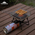 CAMPINGMOON Camping Toaster for Gas Stove, 304 Stainless Steel Bread Toaster with Anti-Scalding Mesh Fork US-1615