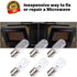 8206232A Microwave Light Bulb, T8 25W Appliance Light Bulb Replacement for 8206232A, 6Pack