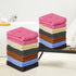 QUBA LINEN 100% Set 24 Packs 12x12 Inches Cotton Washcloth Soft, Absorbent Face Towels for Bathroom & Gym Use Reusable