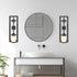 2 OYEFLY DIY Pcs Wall Sconce Candle Holder,Metal Wall Art (Black)