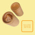 BambooMN Bamboo Kitchen Utensil Holder for Countertop, 7" x 4" Utensil Crock in Carbonized Brown