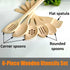 Healthy Wooden Spoons for Cooking, Set of 6, Safe Reliable Cooking Utensils, 100% Natural Nonstick Wood Spatula Spoon