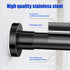 Ausemku Shower Curtain Rod 32 to 50 Inch, 1 Inch Diameter Non-Slip Spring Tension Rod, No Drilling Stainless Steel