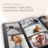 Kiera Grace Jocelyn Photo Album, 400-Pocket, Gray, with CD Storage Pocket, 13.19"x12.01"x1.5"