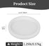 Counter Hanobe Decorative Coffee Table Tray: White Beaded Round Serving Tray Modern Farmhouse Wooden Circle Centerpiece