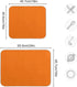 Orange Halloween Day Dish Drying Mat for Kitchen Counter, Absorbent Microfiber Drying Dish Pad, 16 x 18 Inch