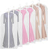 Univivi Clear Garment Bags for Hanging Clothes, 60 Inch Clear Dress Bags, 6 Pack Suit Cover for Long Gown