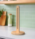 Countertop Wooden Paper Towel Holder Stand for Jumbo Roll - Stylish Kitchen Paper Rack Bathroom Towel Roll Stand