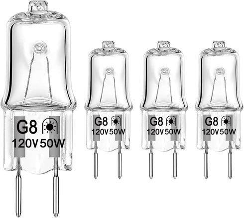 Halogen Light Bulb for GE Microwave Oven, Night Light/Stove Light Bulb, 4 Pack, Replaces WB08X10057 WB08X10051