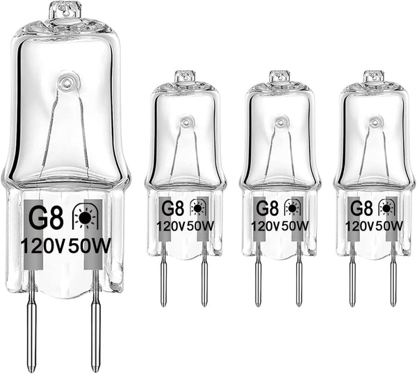 Halogen Light Bulb for GE Microwave Oven, Night Light/Stove Light Bulb, 4 Pack, Replaces WB08X10057 WB08X10051