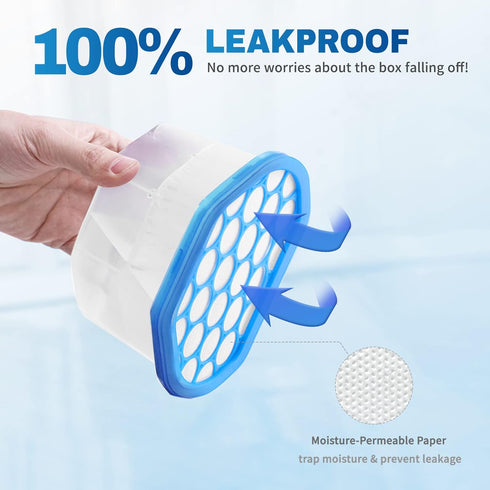 6 Pack, Closet 10.5 Oz Vacplus Moisture Absorbers Portable Humidity Absorber Boxes for Your Bathroom, & Car