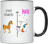 YouNique Designs 11 Ounces Running Coffee Mug, Unicorn Mug, Gifts for Women, Half Marathon Runners (Black Handle)