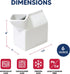 HIC Kitchen Milk Carton Creamer - Fine White Porcelain, 6-Ounces