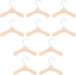 10Pcs Wooden Pet Hangers - Compact and Lightweight Clothing Rack for Small Dogs, 5.51 Inch Durable Wood Hangers