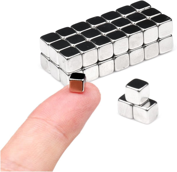 45Pack Mini Magnets for Crafts, Tiny Refrigerator Magnets, Multi-Use Round Magnets for Whiteboard, 5x5x5mm