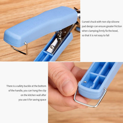 2 Pack Bowl Clip, Stainless Steel Gripper Clips for Moving Hot Plates or Bowls from Microwave, Oven, Air Fryer (2pcs)