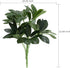 GTIDEA Artificial Shrubs Plants Fake Silk Schefflera Bushes, Faux Greenery Leaf Arrangements, 2pcs for Indoor Outdoor