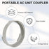 Portable AC Exhaust Hose Coupler, 5.9 Inch Air Conditioner Unit Vent Tube Connector, Portable AC Adapter