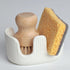 Ceramic Sponge Holder, 2-Slot Dish Sponge Holder for Kitchen Sink, Keeps Sponges