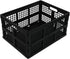Utiao 34 3 Packs Quart Collapsible Storage Bins, Folding Crate, Milk Crate