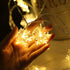 WFGGEH 10ft 20 Snowflake String Lights, LED USB Powered Snowflake Fairy String Lights Warm White for Christmas Birthday
