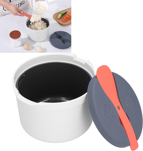 Microwave Rice Cooker, Portable High Temperature Resistant Steam Pot, Multifunctional Rice Steamer