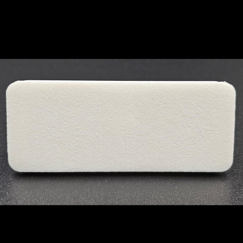 Microwave Button Replacement for KitchenAid/Whirlpool Models - Rectangular Door Eject Button (White)