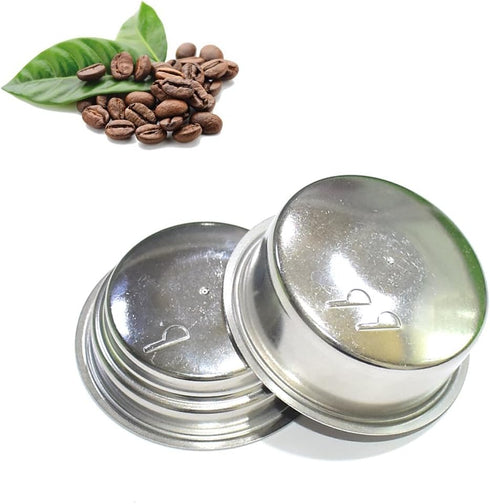 50mm Dual Wall Filter Basket, Filter One Cup and BES820XL/205 Two Cup for Espresso Maker EM-100 (2 Pack)