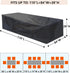 GardenCover 110" 84" 28" 8-12 Patio Furniture Cover L x W x H - Heavy Duty Outdoor Patio Table & Chair Cover
