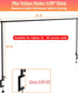 32-80 Inch Length Over the Table Rod Stand with Clamps, Adjustable Metal Balloon Flower Decorating Arch for Wedding