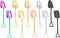 10Pcs Reusable Shovel Spoons, Stainless Steel Dessert Spoons for Coffee, Tea, Ice Cream, Fruit, Sugar, Cake
