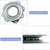 2pcs 3" Square Heavy Duty Lazy Susan Turntable, Steel Ball Bearing Rotating Tray for Dining Table, Pantry, Organizer