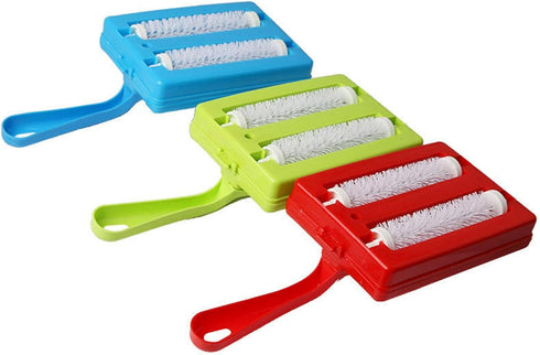 Carpet Sweeper Gadgets for Home, Twin Roller Type Hand-Held Brush for Pet Hair, Dust, and Small Rubbish Cleaning