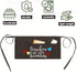 Waist Apron for Teachers with 3 Pockets, Half Black Apron, Perfect Gift for Teachers