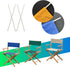 4 (Grey_2) Pcs Director's Chair Fiberglass Replacement RodReplacement Fiberglass Stick for Directors Chairs Director