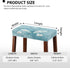 Set 2 Dragonfly Flower Bar Stool Covers of Bench Covers Slipcover Rectangle Light Blue Stretch Vanity Cover Bar Stools