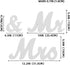 VIOPVERY Large White Mr and Mrs Sign for Wedding Table, Wooden Letters with Just Married Banner