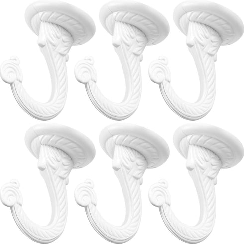 Hotop 6 Pieces Swag Ceiling Hooks - Heavy Duty Hanging Plants Toggle Hooks for Indoor Outdoor Use