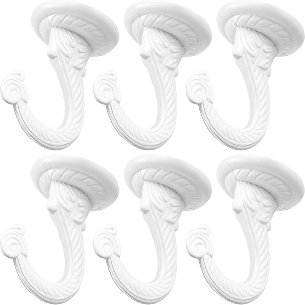 Hotop 6 Pieces Swag Ceiling Hooks - Heavy Duty Hanging Plants Toggle Hooks for Indoor Outdoor Use
