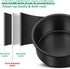 TeamFar 4 Inch Cake Pan, Mini Round Baking Layer Cake Pan Set of 3, with Non-Stick Coating Stainless Steel Core for Birthday, Party, Wedding, Healthy & Heatproof, Release Easily & Easy Clean by TeamFar